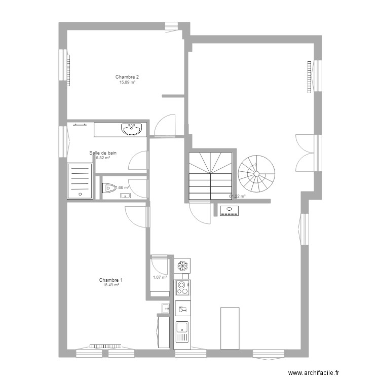 Chatel 2. Plan de 0 pièce et 0 m2