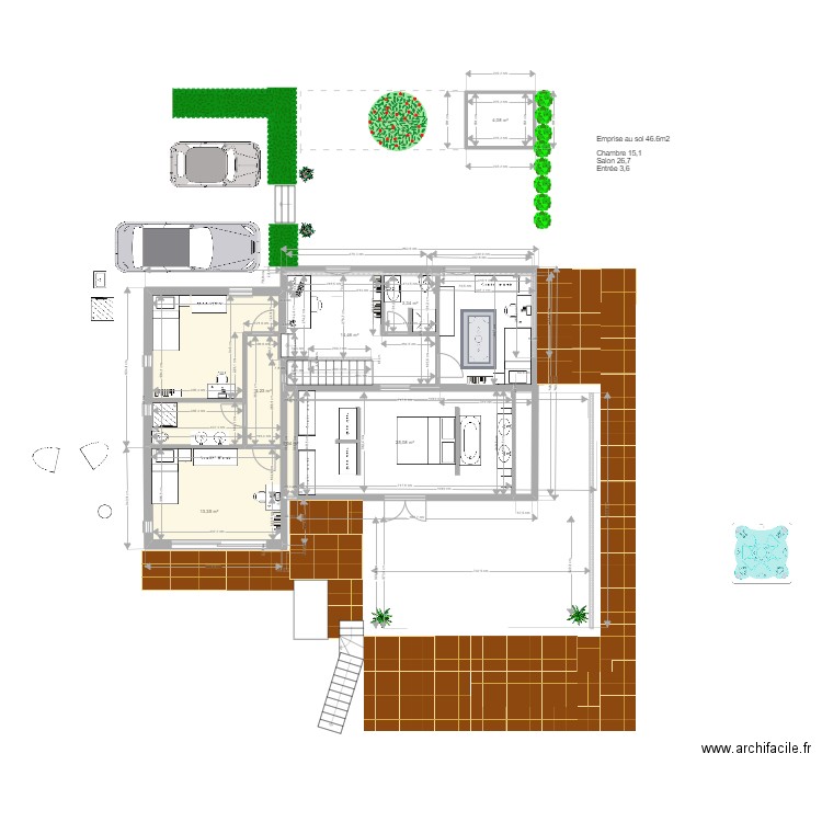 Plan Etage. Plan de 0 pièce et 0 m2