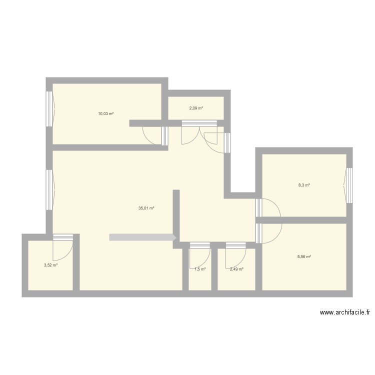 203 FABIENNE. Plan de 0 pièce et 0 m2