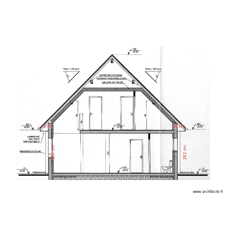 Plan de coupe - DP 03. Plan de 0 pièce et 0 m2