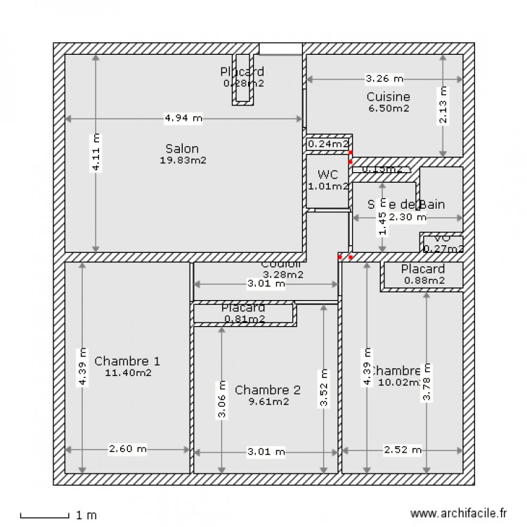 appartement. Plan de 0 pièce et 0 m2