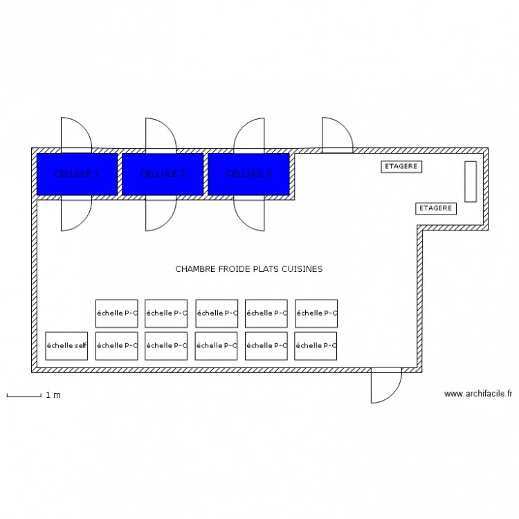 CHAMBRE FROIDE P-C-A. Plan de 0 pièce et 0 m2