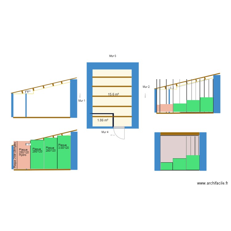 Local annexe. Plan de 0 pièce et 0 m2