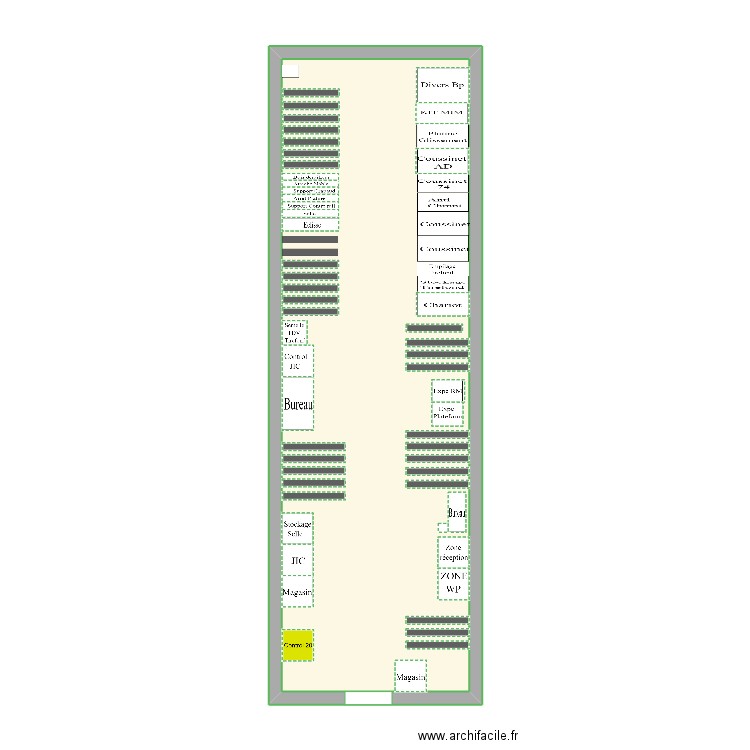 magasin. Plan de 0 pièce et 0 m2