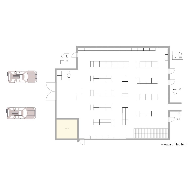 magasin avignon. Plan de 0 pièce et 0 m2