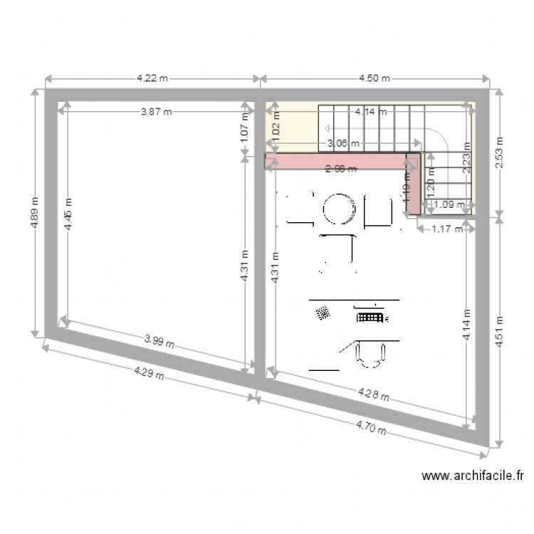 mezzanine. Plan de 0 pièce et 0 m2