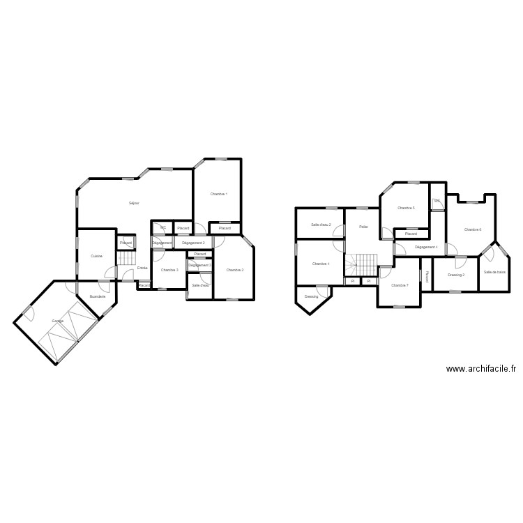 UNTERSEE ST GREG. Plan de 32 pièces et 227 m2