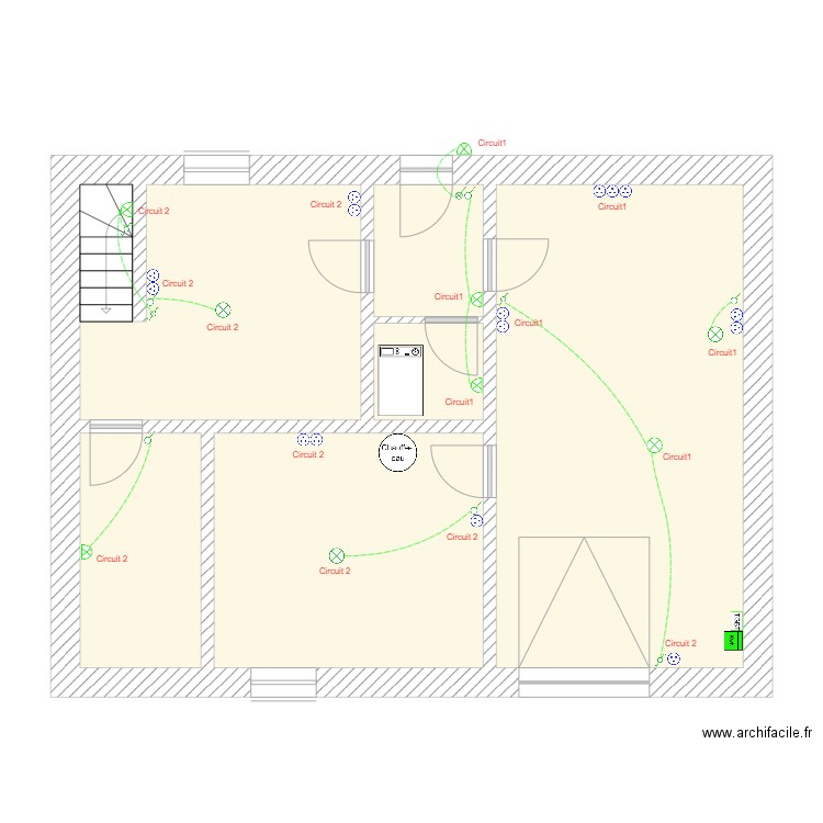 Maison Alain. Plan de 0 pièce et 0 m2