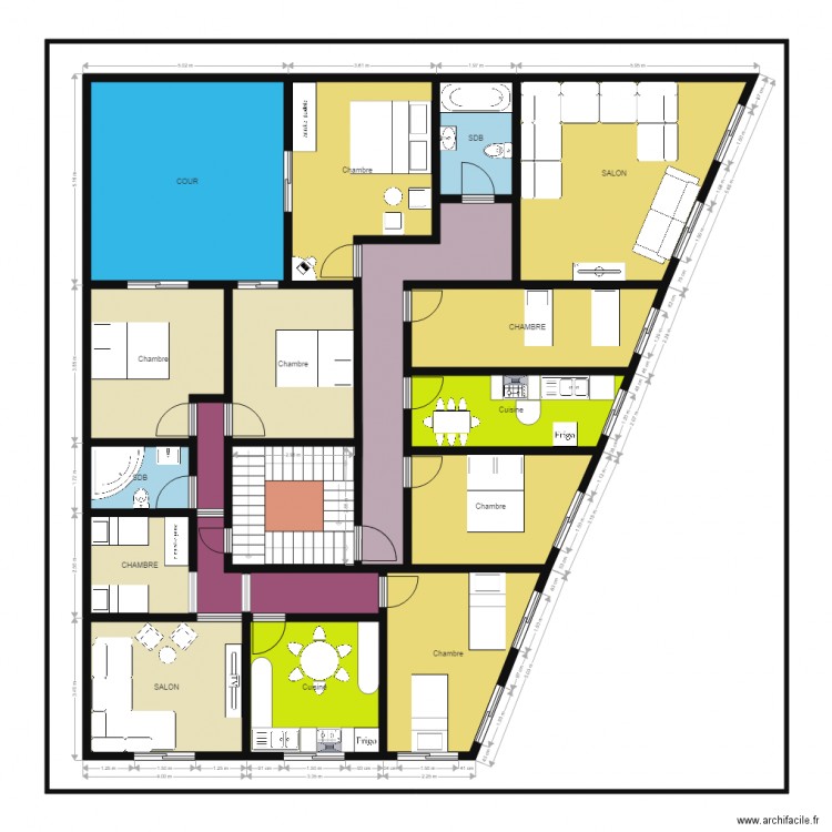 186m2 etage 123. Plan de 0 pièce et 0 m2