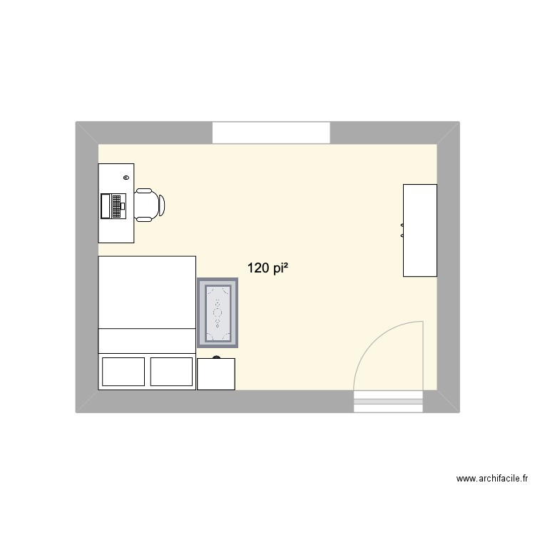 autonomie chambre. Plan de 0 pièce et 0 m2