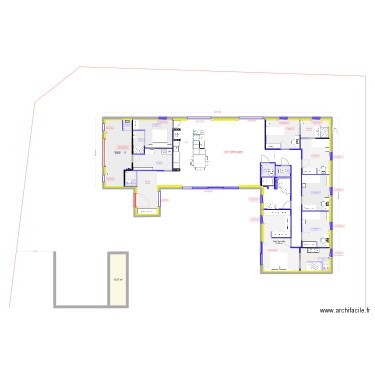 20 chemin des Ormes - 03110 Cognat Lyonne - 2025 - Menuiseries. Plan de 6 pièces et 33 m2