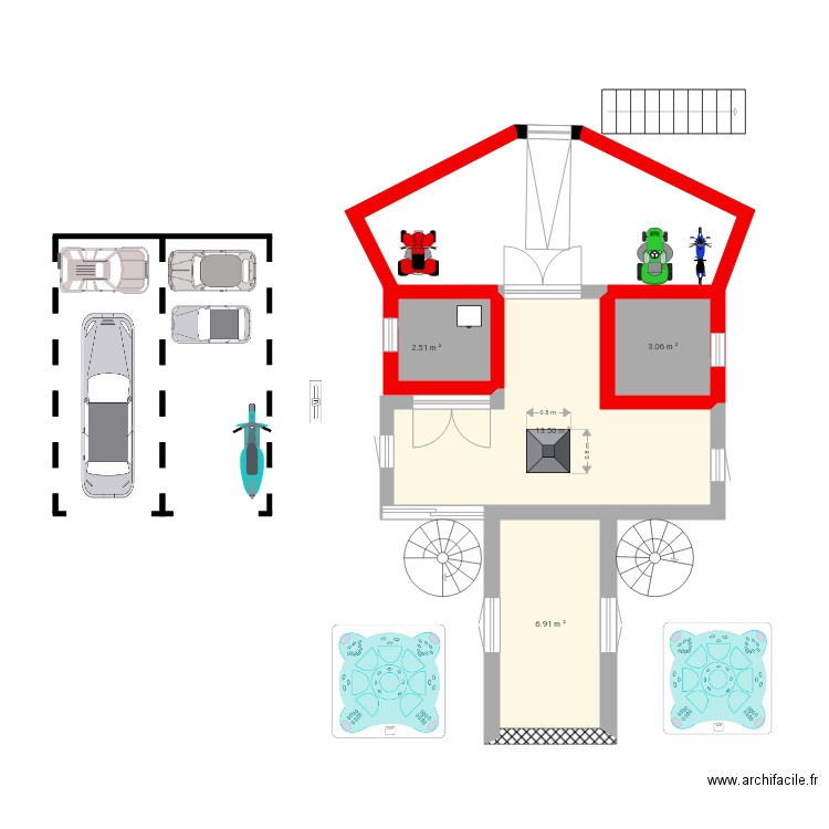 Maison espagnol  Plan dessiné par Wethan_78