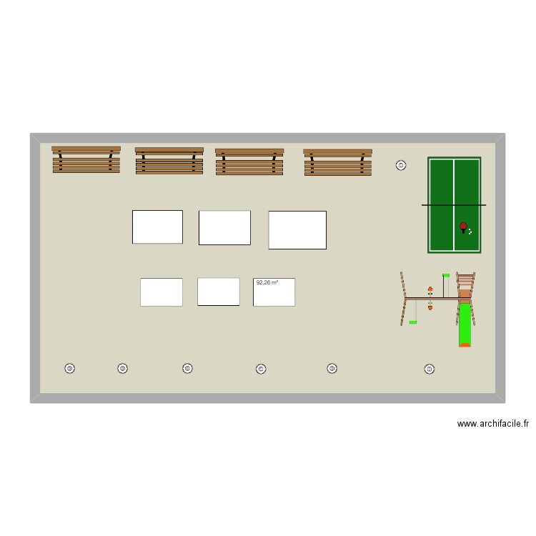 Arti'reiser. Plan de 1 pièce et 92 m2