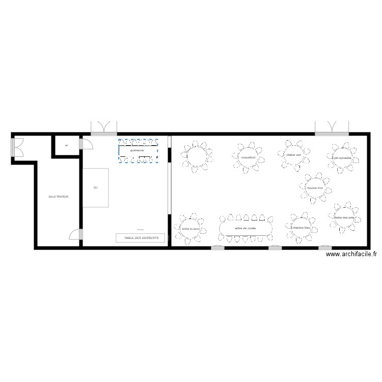 plan de mariage . Plan de 0 pièce et 0 m2