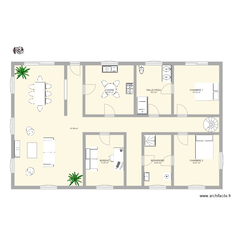 plan etage. Plan de 0 pièce et 0 m2