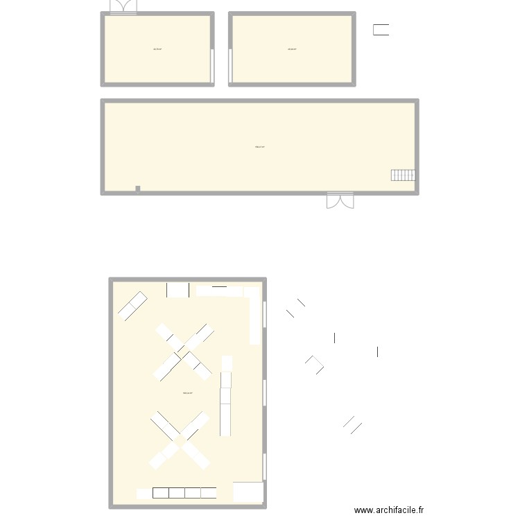 essai 1. Plan de 4 pièces et 434 m2