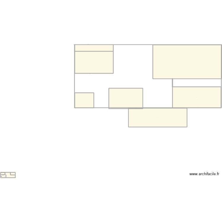 plan 2D Techno. Plan de 17 pièces et 1499 m2