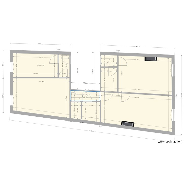  COURS VOLTAIRE. Plan de 0 pièce et 0 m2