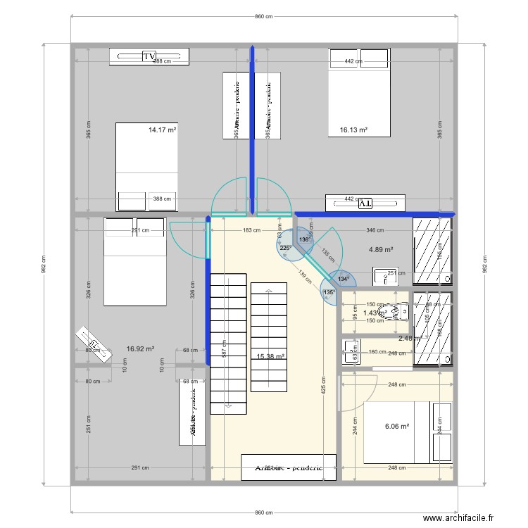 R1 ST CYP 4 ch. Plan de 0 pièce et 0 m2