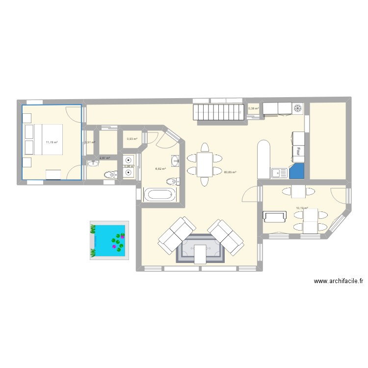 chalet - rallonge. Plan de 0 pièce et 0 m2