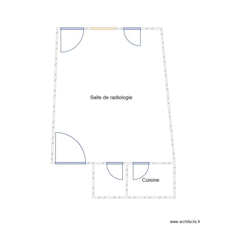 salle radiologie. Plan de 0 pièce et 0 m2