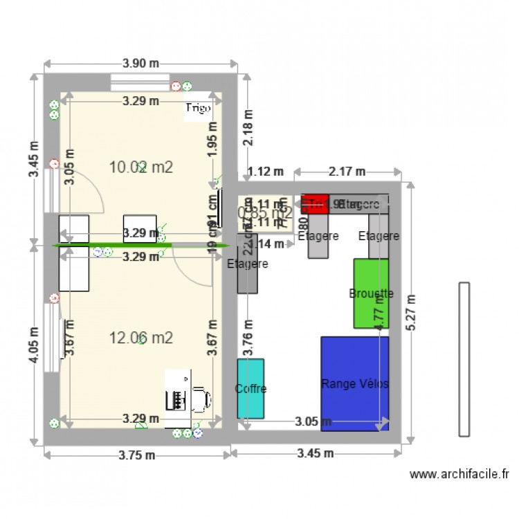 Ext Garage. Plan de 0 pièce et 0 m2