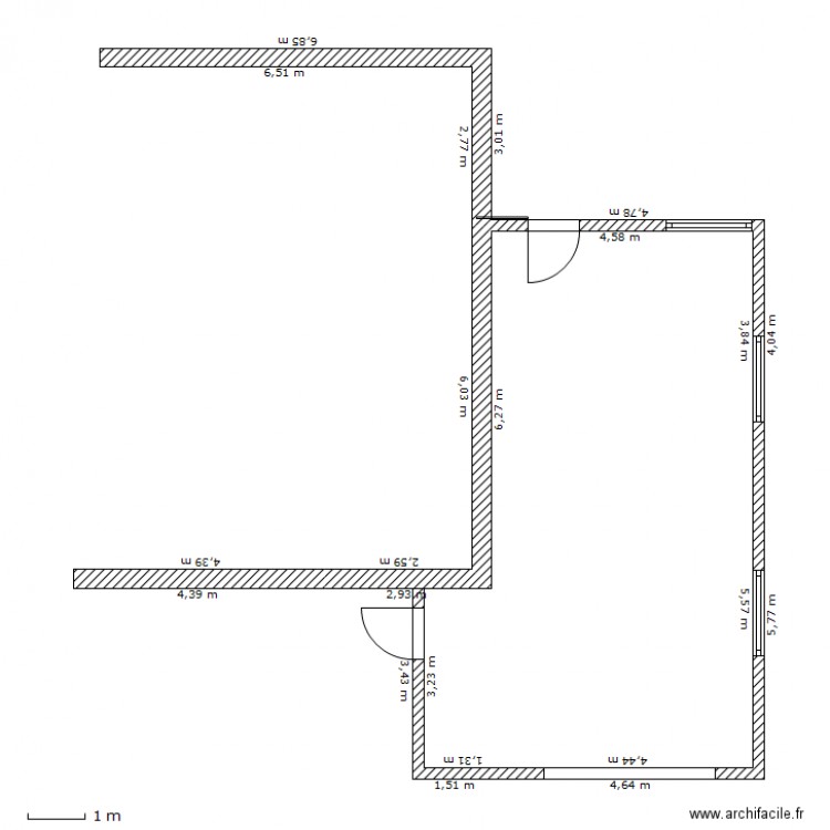 EXTENSION BONDUES. Plan de 0 pièce et 0 m2