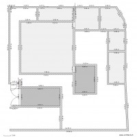 plan de masse avec appenti et cabanon