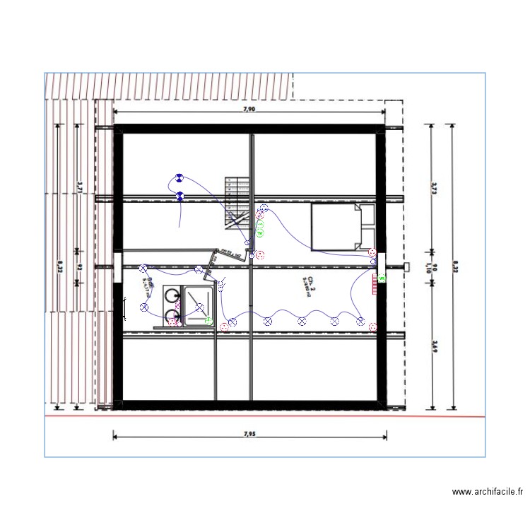 2eme etage aude rey. Plan de 0 pièce et 0 m2