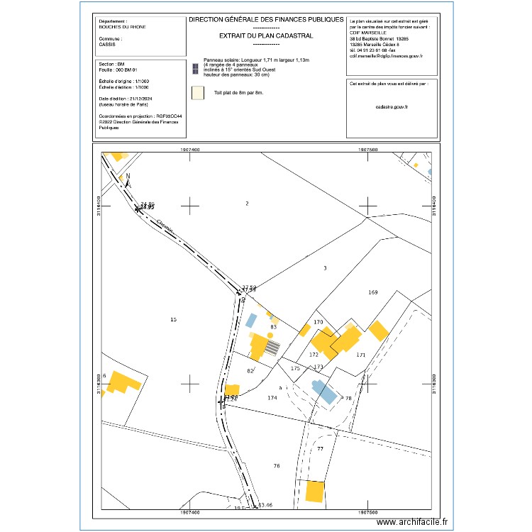 plan de masse p Aubert. Plan de 0 pièce et 0 m2