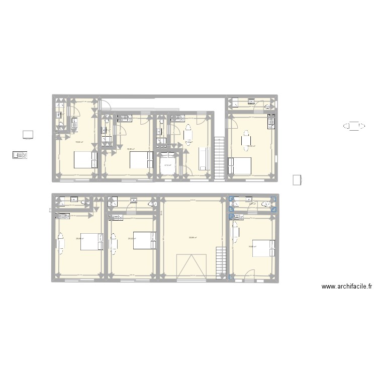 ruffec 1er étage. Plan de 0 pièce et 0 m2