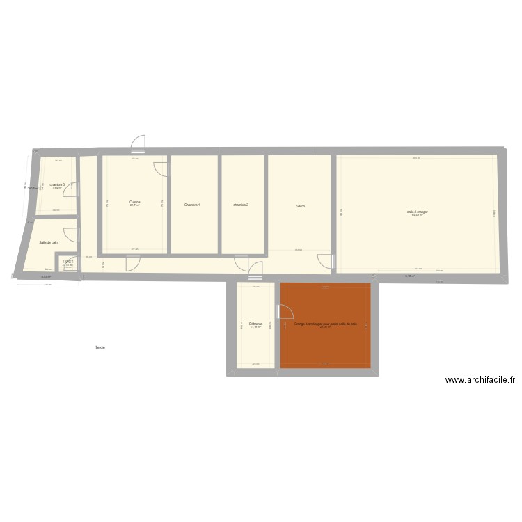 LAPORTE ADAPT. Plan de 9 pièces et 134 m2