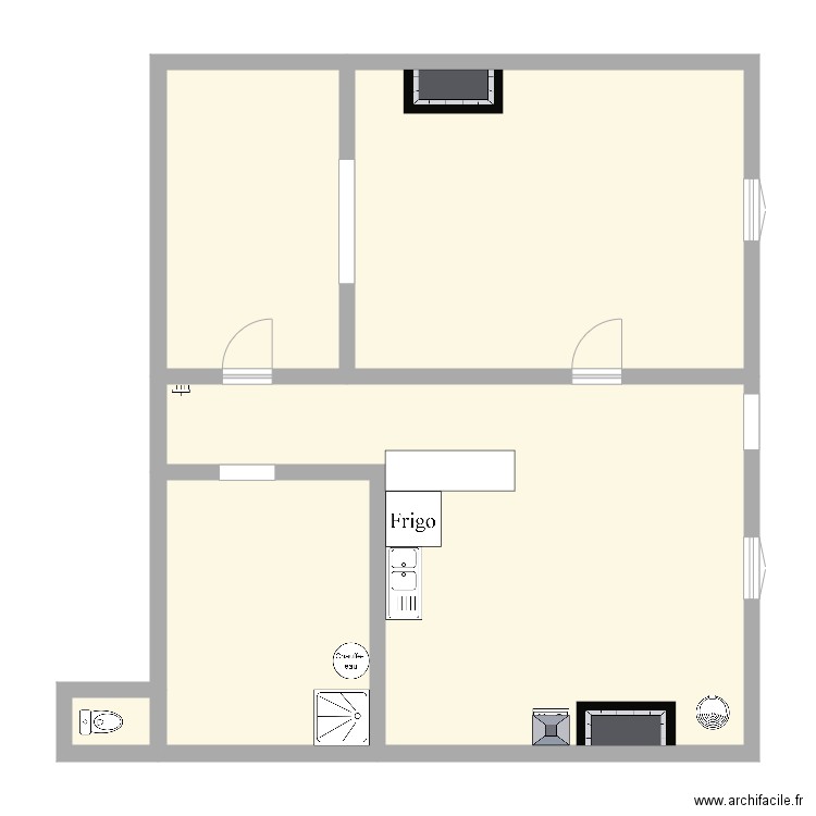 1er cours. Plan de 0 pièce et 0 m2