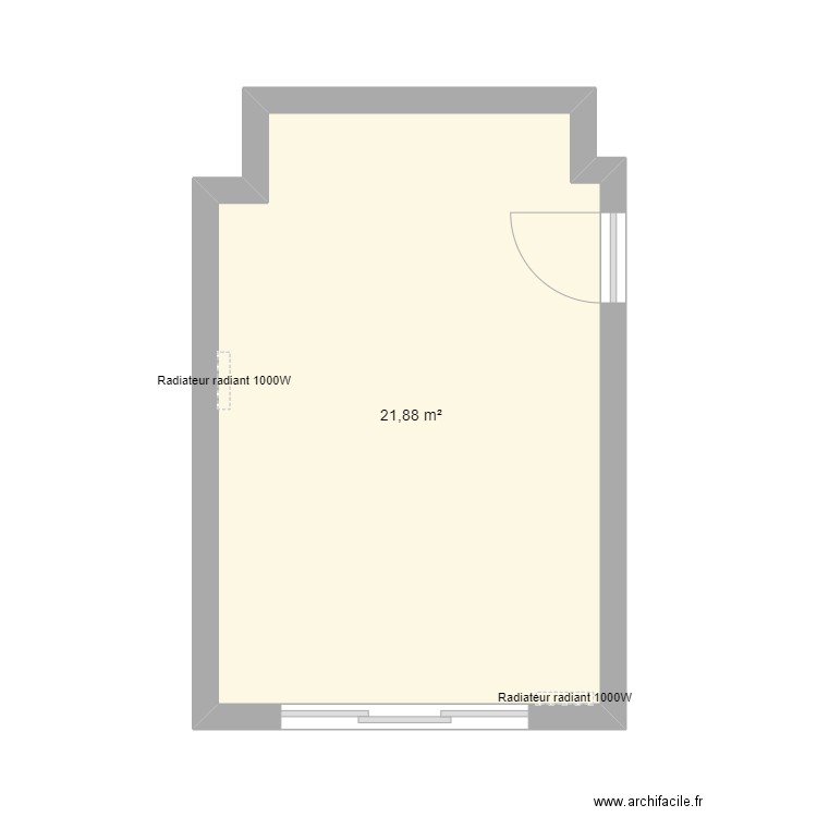 Pièce atelier v2. Plan de 0 pièce et 0 m2