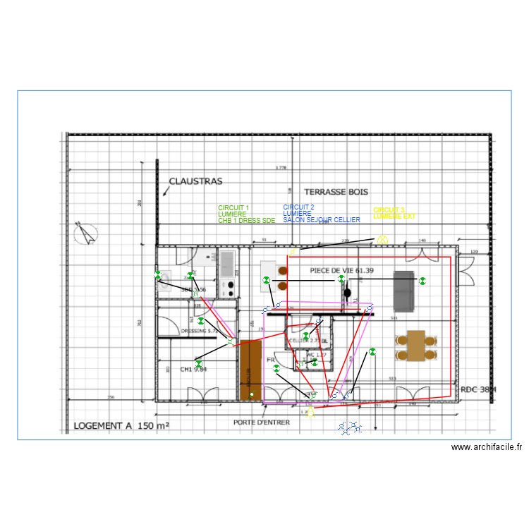 PLAN LUMIERE RC. Plan de 0 pièce et 0 m2