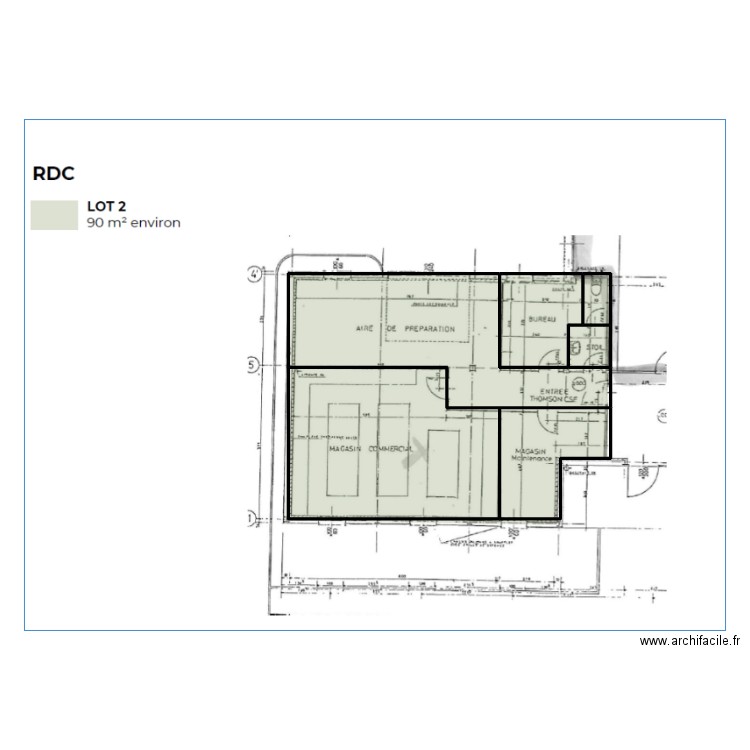 398-croquis  90 m² rdc. Plan de 6 pièces et 124 m2