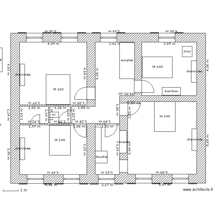 etage saint marcouf. Plan de 0 pièce et 0 m2