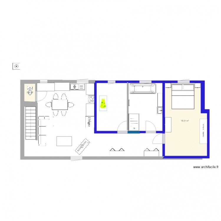 plan appart 3. Plan de 0 pièce et 0 m2