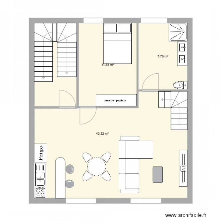 boulangerie R 2. Plan de 0 pièce et 0 m2