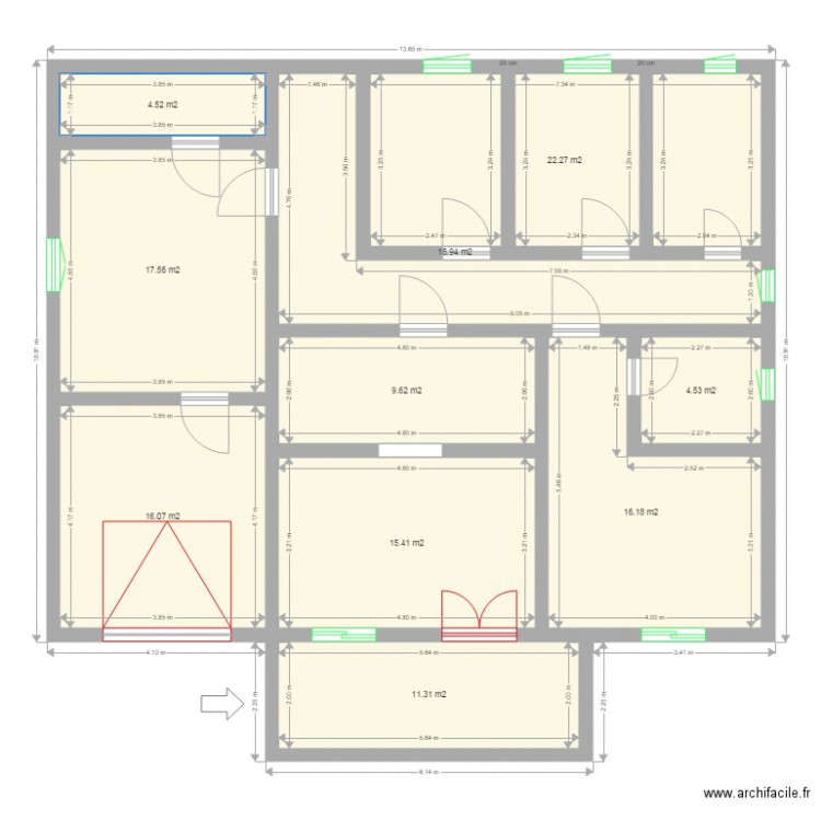 maison pasteur red de chasse. Plan de 0 pièce et 0 m2