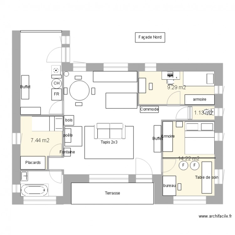 Plan maison Balança 15sept avec cuisine équipée. Plan de 0 pièce et 0 m2