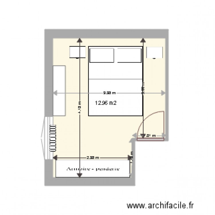 Chambre 2. Plan de 0 pièce et 0 m2