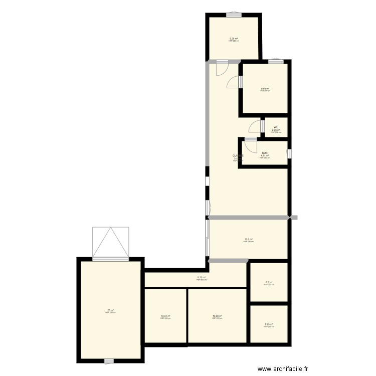 maison 1. Plan de 0 pièce et 0 m2