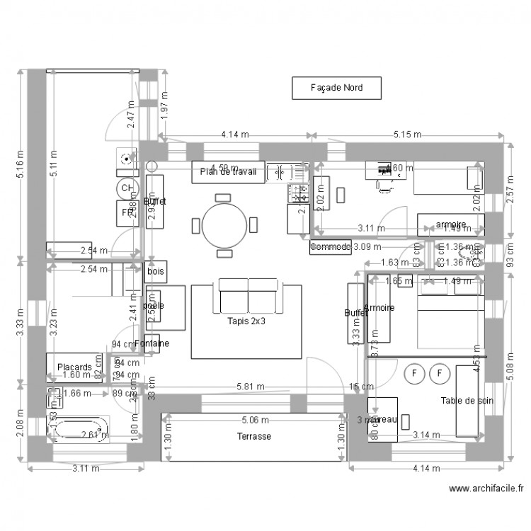 Plan maison Jocelyne 30 juin 2015. Plan de 0 pièce et 0 m2