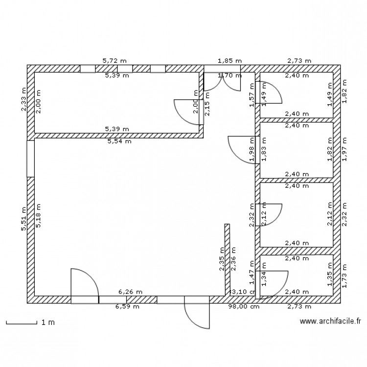 projet vestiaire du personnel. Plan de 0 pièce et 0 m2