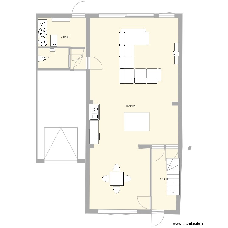 plan maison RDC. Plan de 0 pièce et 0 m2