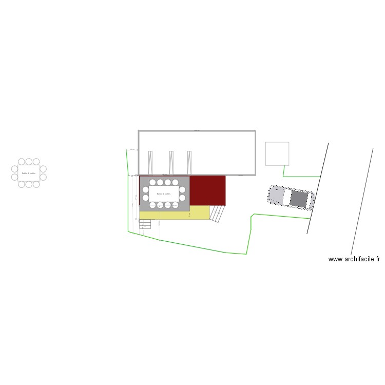 pergola. Plan de 0 pièce et 0 m2