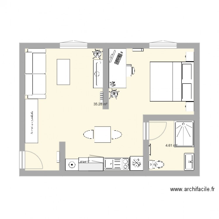 Plan appartement . Plan de 0 pièce et 0 m2