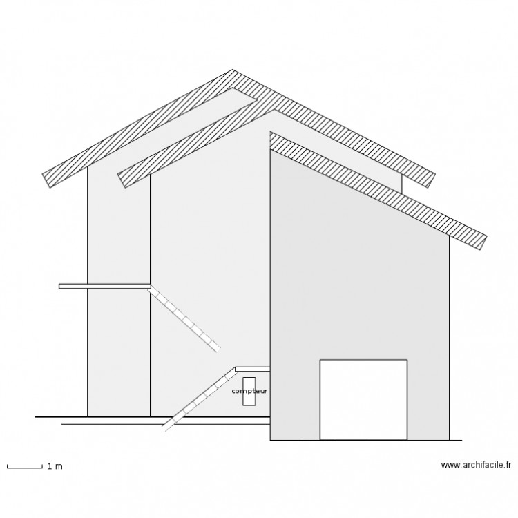 Facade Nord. Plan de 0 pièce et 0 m2