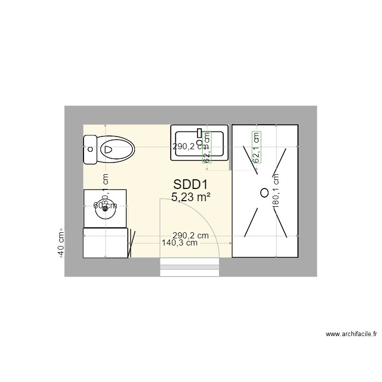 SDD  1. Plan de 0 pièce et 0 m2